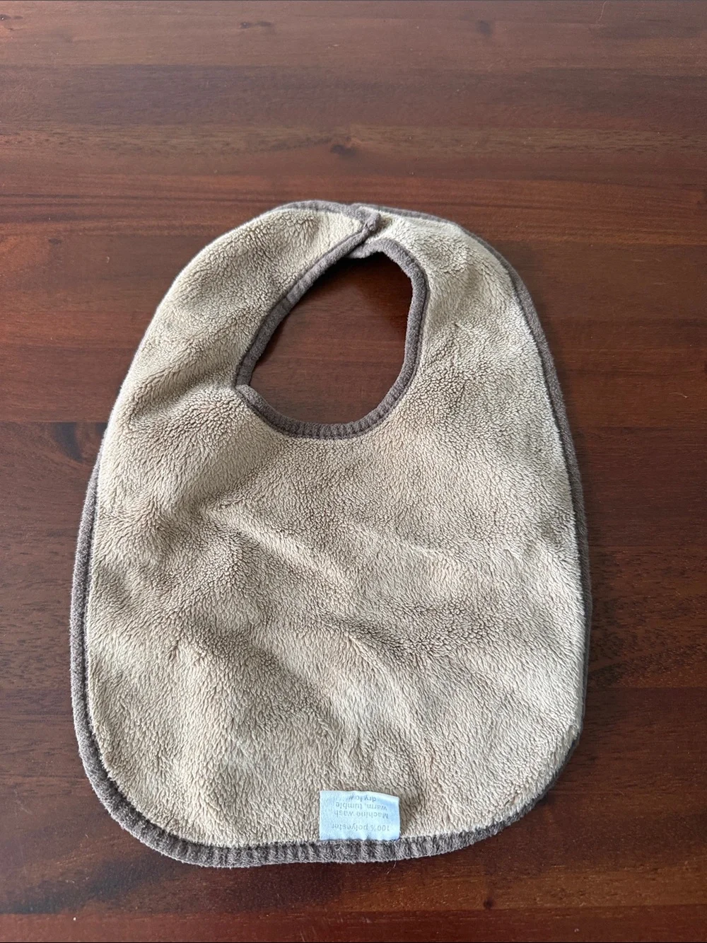 Camouflage Baby Bib in Brown & Green - Soft Feeding Bib